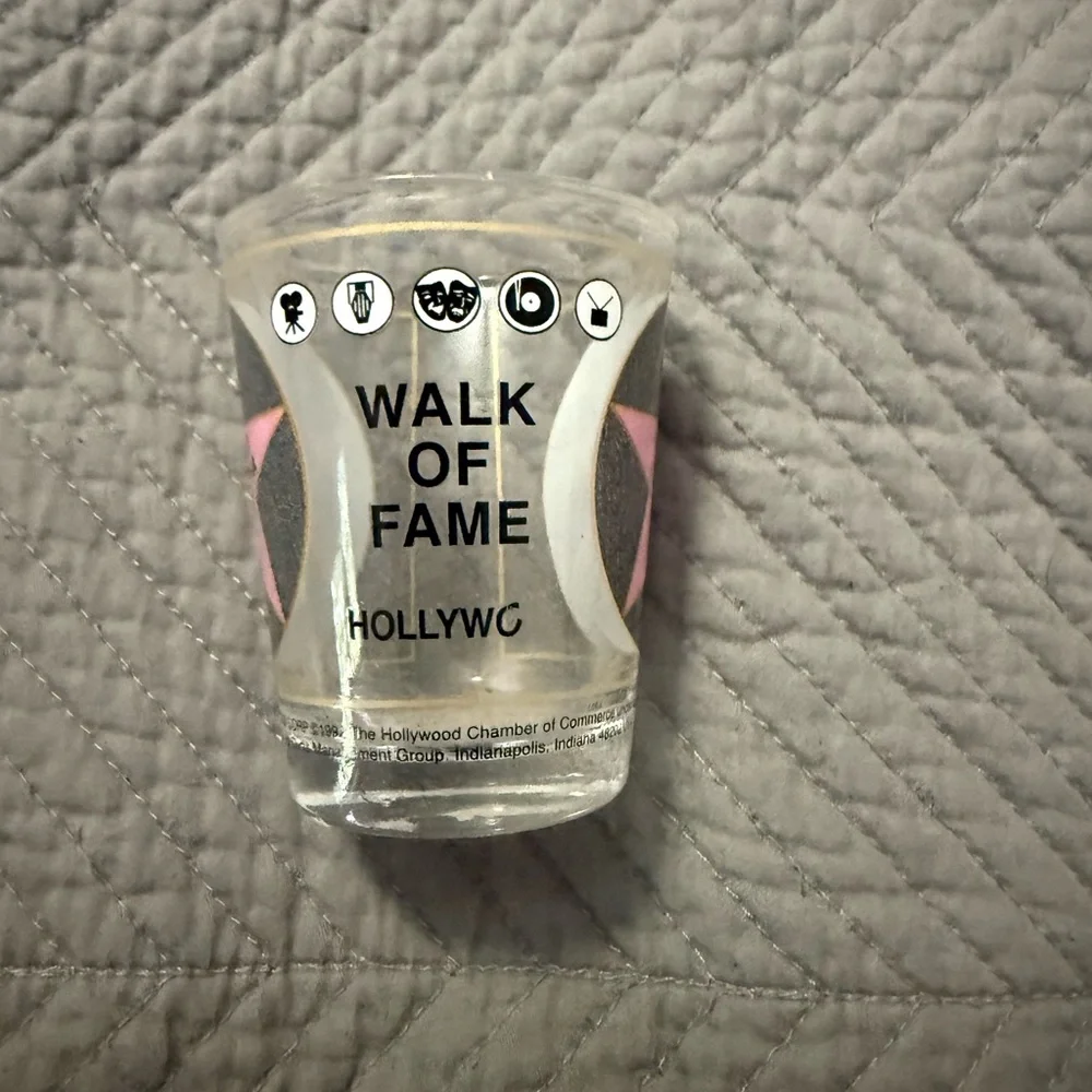 Pink Star Andy Personalized Shot Glass Hollywood